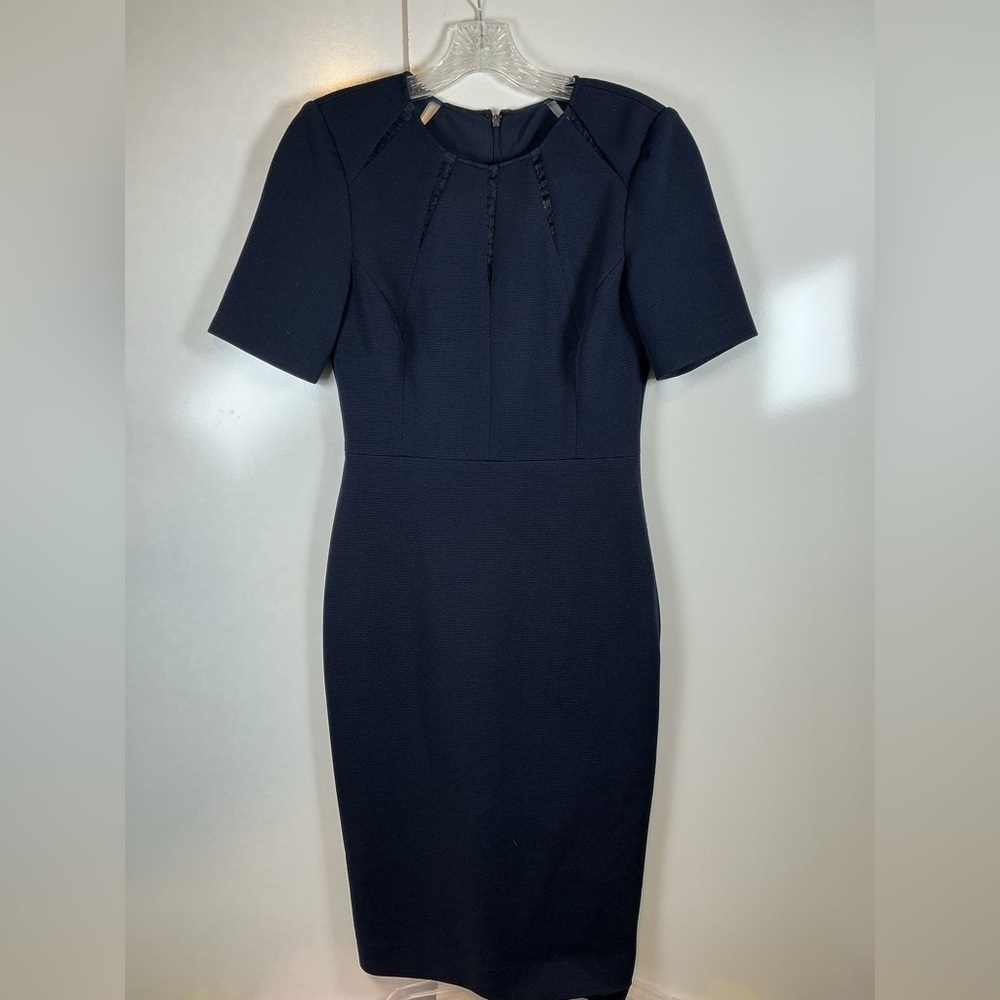 Badgley Mischka Midnight Blue Mini Dress 0118 - Picture 2 of 11
